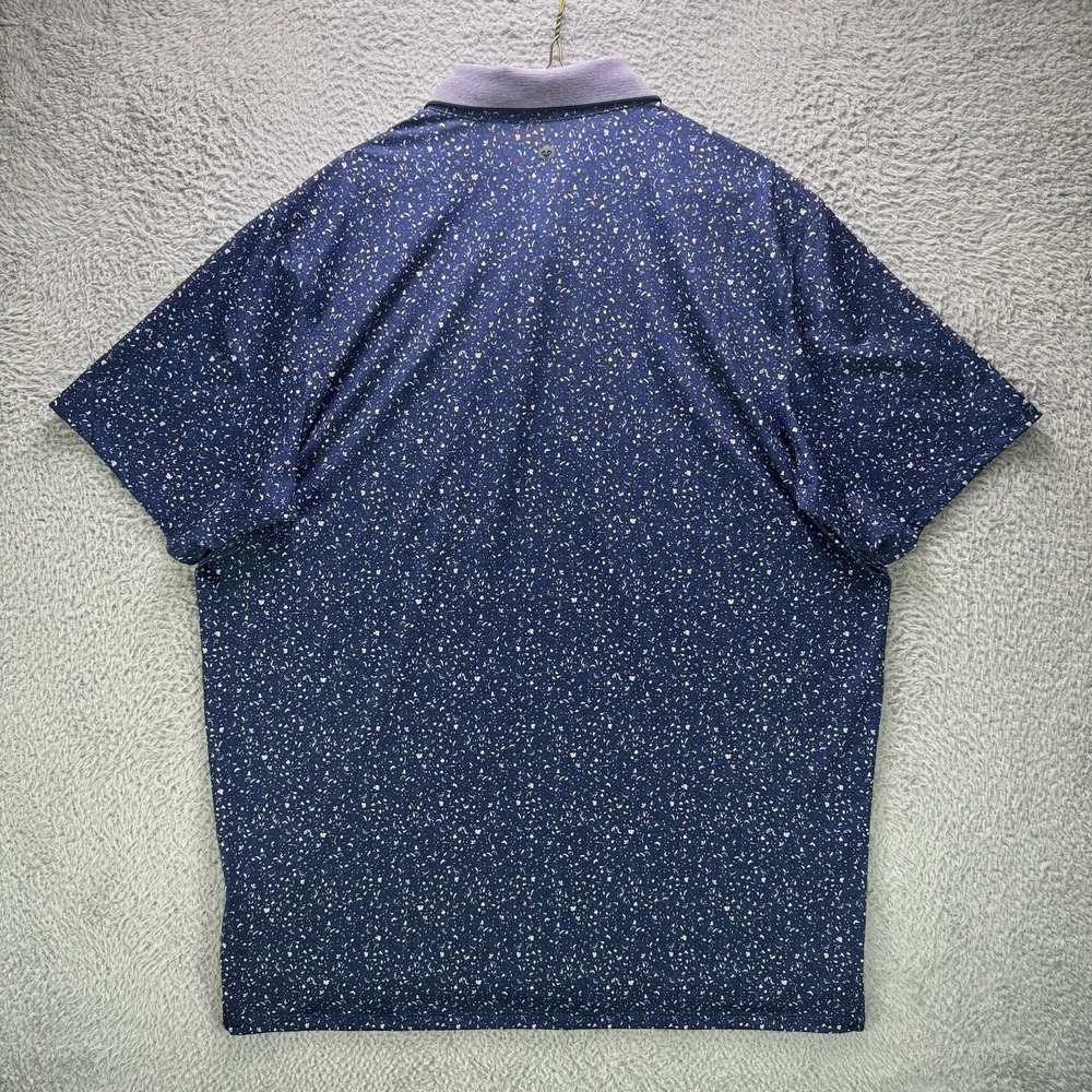 Greyson Golf Polo Shirt Mens XL Blue Angel Tears AOP Stretch Justin Thomas NWT - Picture 3 of 13